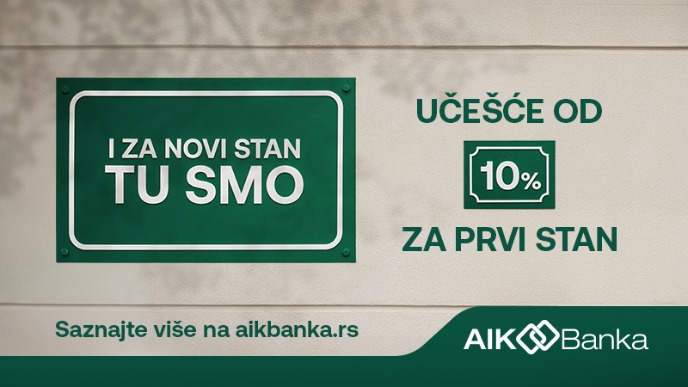 Za stan 10 odsto učešća